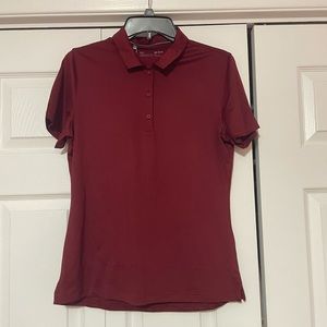Medium Garnet Under Armour Golf Polo - SPF50